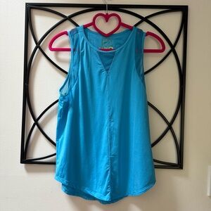 Lucky in Love Vibrant Blue Tank Top